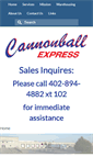 Mobile Screenshot of cannonball-express.com